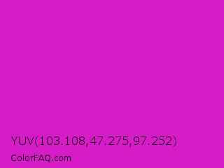YUV 103.108,47.275,97.252 Color Image