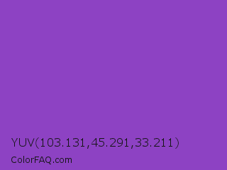 YUV 103.131,45.291,33.211 Color Image