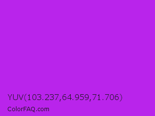 YUV 103.237,64.959,71.706 Color Image