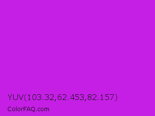 YUV 103.32,62.453,82.157 Color Image