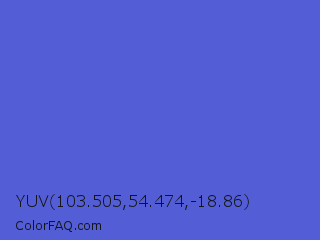 YUV 103.505,54.474,-18.86 Color Image