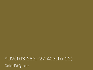YUV 103.585,-27.403,16.15 Color Image