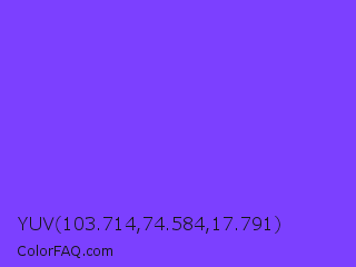 YUV 103.714,74.584,17.791 Color Image