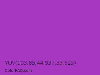 YUV 103.85,44.937,53.629 Color Image