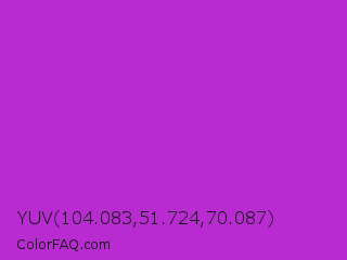 YUV 104.083,51.724,70.087 Color Image