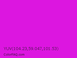 YUV 104.23,59.047,101.53 Color Image