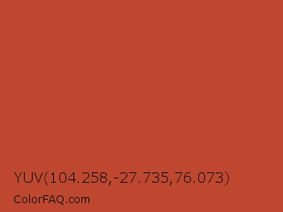 YUV 104.258,-27.735,76.073 Color Image