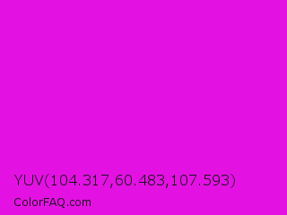 YUV 104.317,60.483,107.593 Color Image