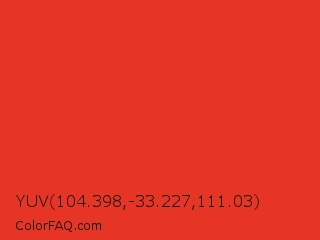 YUV 104.398,-33.227,111.03 Color Image