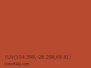 YUV 104.399,-28.298,69.81 Color Image
