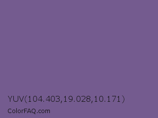 YUV 104.403,19.028,10.171 Color Image