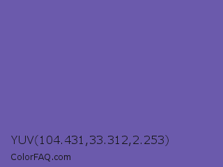 YUV 104.431,33.312,2.253 Color Image