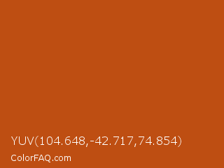 YUV 104.648,-42.717,74.854 Color Image