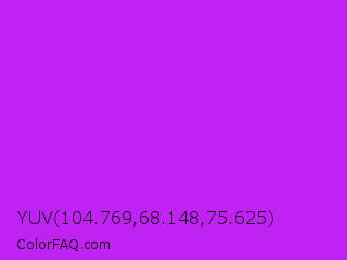 YUV 104.769,68.148,75.625 Color Image