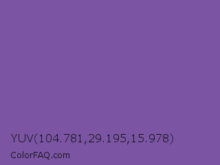 YUV 104.781,29.195,15.978 Color Image