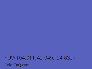 YUV 104.911,41.949,-14.831 Color Image