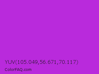 YUV 105.049,56.671,70.117 Color Image