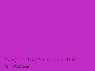 YUV 105.107,45.303,76.205 Color Image