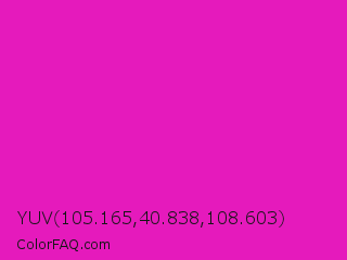 YUV 105.165,40.838,108.603 Color Image