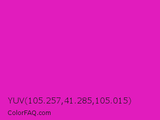YUV 105.257,41.285,105.015 Color Image