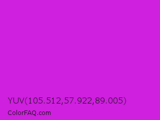 YUV 105.512,57.922,89.005 Color Image