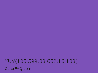 YUV 105.599,38.652,16.138 Color Image
