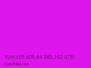YUV 105.609,64.283,102.075 Color Image