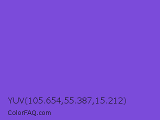 YUV 105.654,55.387,15.212 Color Image