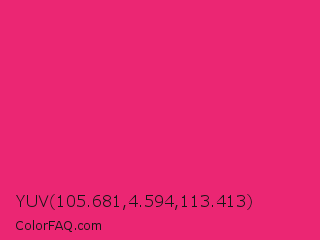 YUV 105.681,4.594,113.413 Color Image