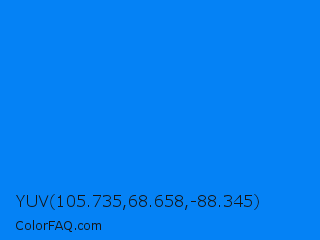 YUV 105.735,68.658,-88.345 Color Image
