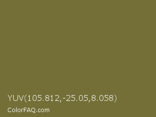 YUV 105.812,-25.05,8.058 Color Image