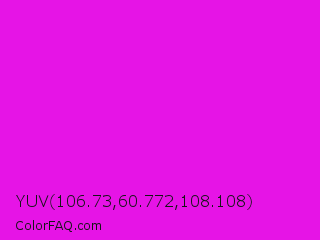 YUV 106.73,60.772,108.108 Color Image