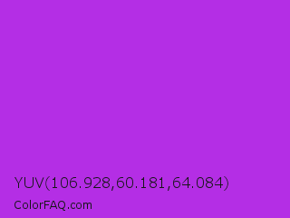 YUV 106.928,60.181,64.084 Color Image
