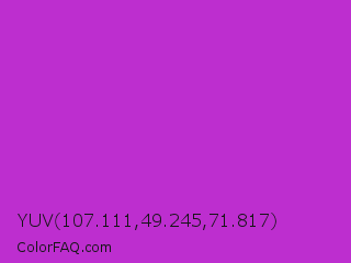 YUV 107.111,49.245,71.817 Color Image