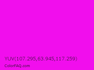 YUV 107.295,63.945,117.259 Color Image