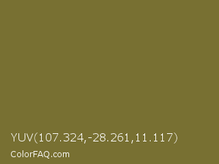 YUV 107.324,-28.261,11.117 Color Image