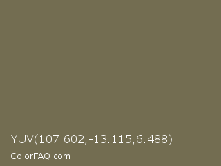 YUV 107.602,-13.115,6.488 Color Image