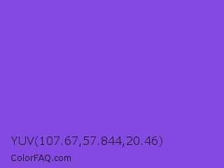 YUV 107.67,57.844,20.46 Color Image