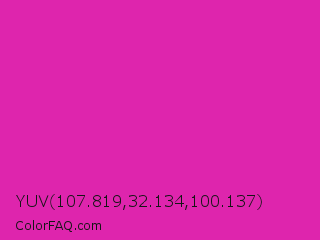 YUV 107.819,32.134,100.137 Color Image
