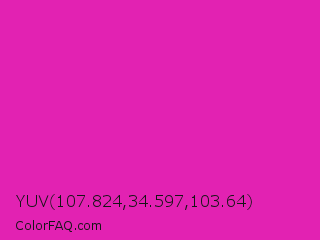YUV 107.824,34.597,103.64 Color Image