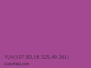 YUV 107.83,18.325,49.261 Color Image