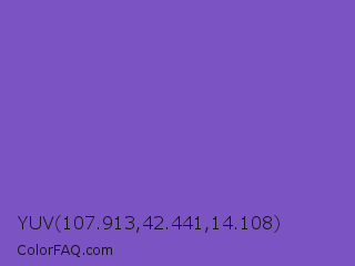 YUV 107.913,42.441,14.108 Color Image