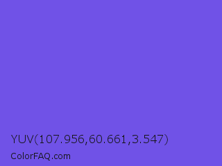 YUV 107.956,60.661,3.547 Color Image