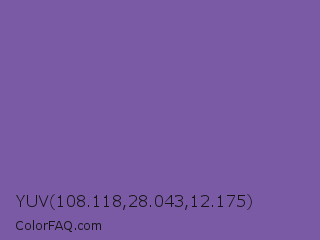 YUV 108.118,28.043,12.175 Color Image
