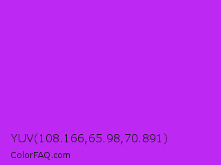 YUV 108.166,65.98,70.891 Color Image
