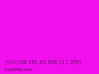 YUV 108.181,63.508,117.359 Color Image
