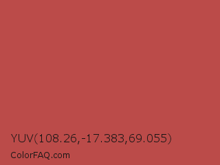 YUV 108.26,-17.383,69.055 Color Image