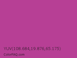 YUV 108.684,19.876,65.175 Color Image