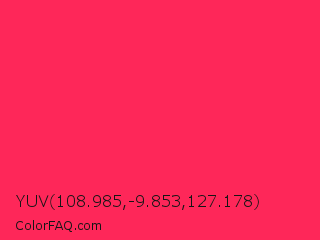 YUV 108.985,-9.853,127.178 Color Image