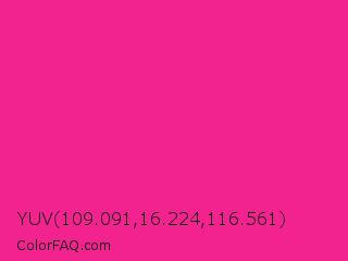YUV 109.091,16.224,116.561 Color Image